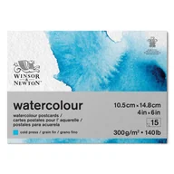 Podobrazia, bloki, papiery - Blok do akwareli, 15 arkuszy, Winsor & Newton, A6 , gramatura 300 g/m2 - miniaturka - grafika 1