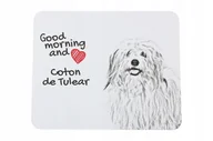 Podkładki pod mysz - Coton De Tulear Podkładka Pod Mysz Z Psem Art-Dog - miniaturka - grafika 1