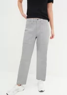 Spodnie damskie - Spodnie twillowe z naszywanymi kieszeniami - bonprix - miniaturka - grafika 1
