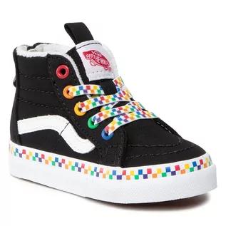 Buty dla chłopców - Sneakersy Vans - Sk8-Hi Zip VN000XG5AC51 (Rainbow Checkkerboard) Bi - grafika 1