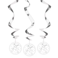 Pamiątka Pierwszej Komunii Świętej - FOL Dekoracja wisząca świderki na I Komunię Świętą - 3 szt. F63473 - miniaturka - grafika 1