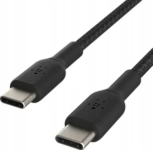 Belkin Kabel USB C na USB C 60W oplot, czarny 0,15m - Kable USB - miniaturka - grafika 1