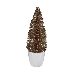 Choinka mała miętowa plastikowa szampan 9 x 28 x 9 cm - Choinki - miniaturka - grafika 1