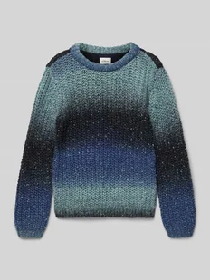 Sweter z dzianiny o kroju regular fit z okrągłym dekoltem - Swetry dla chłopców - miniaturka - grafika 1