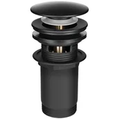 Korki do umywalek - Laveo Laveo Korek klik-klak uniwersalny czarny CKK 72R3 - miniaturka - grafika 1