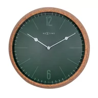 Zegary - Nextime Zegar ścienny Cork zielony 3509GN - miniaturka - grafika 1