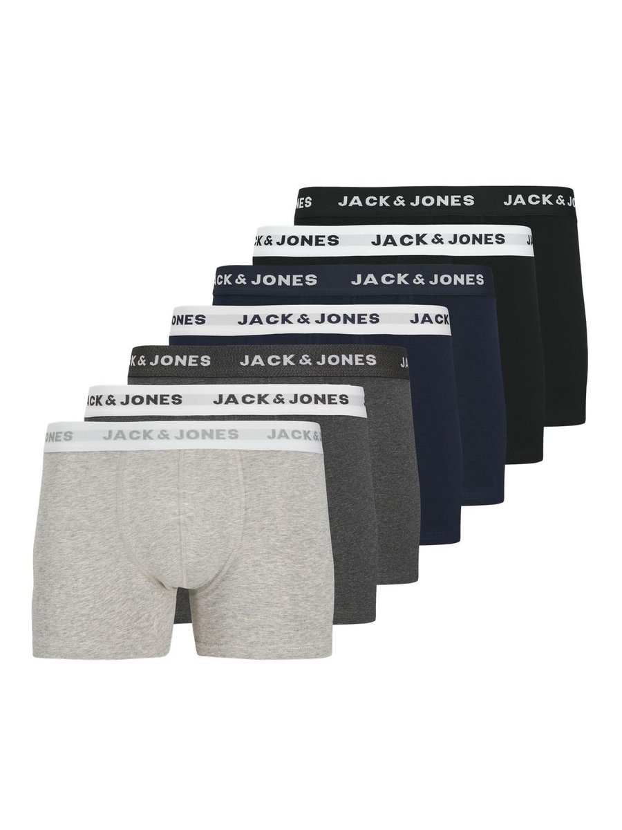 bielizna parigamba mężczyzna jack and jones 12165587 - 7 pack light grey