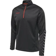 Bluzy męskie - Hummel bluza sportowa na trening hml Authentic Half Zip Sweatshirt r. L - miniaturka - grafika 1