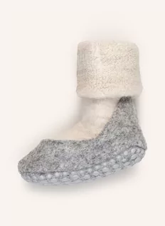 Skarpetki damskie - Falke Skarpety Antypoślizgowe Cosyshoe Z Wełny Merino beige - grafika 1