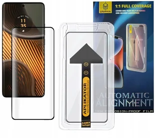 Szkło hartowane z ramką do montażu szybka EASY do Motorola Edge 50 Ultra 5G - Szkła hartowane na telefon - miniaturka - grafika 1