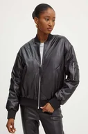 Kurtki damskie - Silvian Heach kurtka bomber TADY damski kolor czarny zimowa oversize GPA24018GB - miniaturka - grafika 1