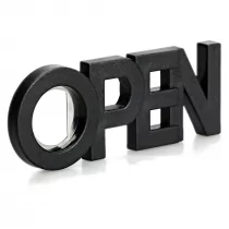 Qualy Otwieracz do butelek z magnesem Open czarny 10239-BK QL10239-BK - Korkociągi i otwieracze - miniaturka - grafika 1
