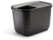 Kuwety dla kotów - Kuweta savic HOP IN od góry Marble black gold - miniaturka - grafika 1