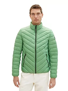 Lekka pikowana kurtka męska TOM TAILOR ze stójką, 32095-koniczyna zielona, XXXL - Kurtki męskie - miniaturka - grafika 1