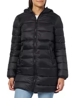 Kurtki damskie - Champion Legacy Outdoor W-Light Nylon W/R Long Hooded Damska kurtka, Czarny, S - miniaturka - grafika 1