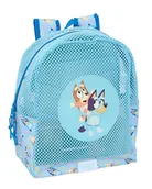 Plecaki - Safta BLUEY Plecak plażowy dla dzieci, odporny na piasek, z uchwytami, łatwy do czyszczenia, idealny dla dzieci w różnym wieku, wygodny i wszechstronny, 32 x 12 x 38 cm, Jasnoniebieski, M, Casual - miniaturka - grafika 1