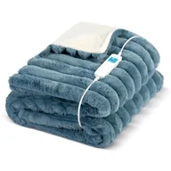 Akcesoria dla osób starszych i niepełnosprawnych - Koc elektryczny, Berdsen, 180x160 cm, niebieski - miniaturka - grafika 1