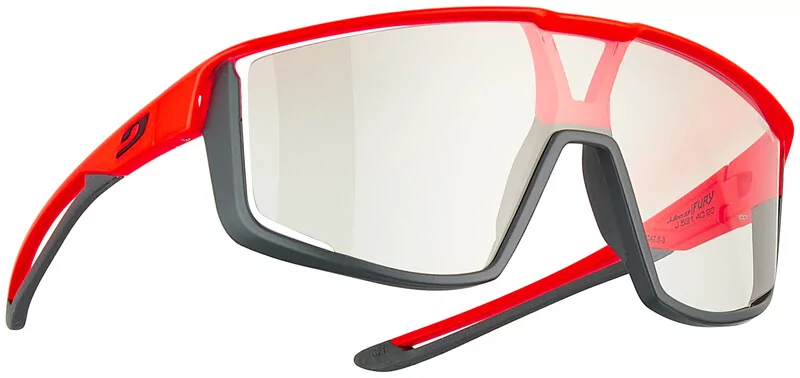 Julbo Fury Reactiv Performance 0/3 Sunglasses, black/orange fluo 2021 Okulary sportowe J5314020