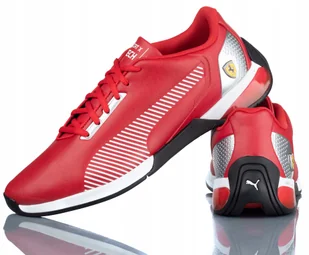 Buty Sportowe Puma Skórzane Czerwone Ferrari Race Kart Cat X Tech R-40 - Buty sportowe męskie - miniaturka - grafika 1
