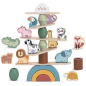 Układanki dla dzieci - WOOPIE GREEN Drewniane Zwierzęta Układanka w Stosy FSC - miniaturka - grafika 1