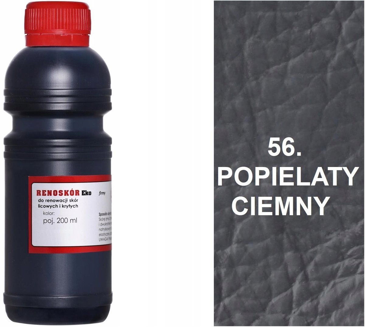 G12-91 POPIELATY CIEMNY 56 RENOSKÓR FARBA DO RENOWACJI SKÓRY LICOWEJ LAKIER