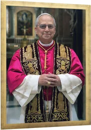 Leon XIV obraz papieża do domu, kościoła, zakrystii - Ikony i obrazy sakralne - miniaturka - grafika 1
