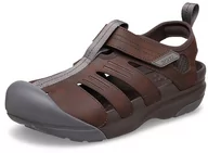 Sandały męskie - Crocs Sandały męskie Yukon Fisherman, Espresso, 42/43 EU - miniaturka - grafika 1