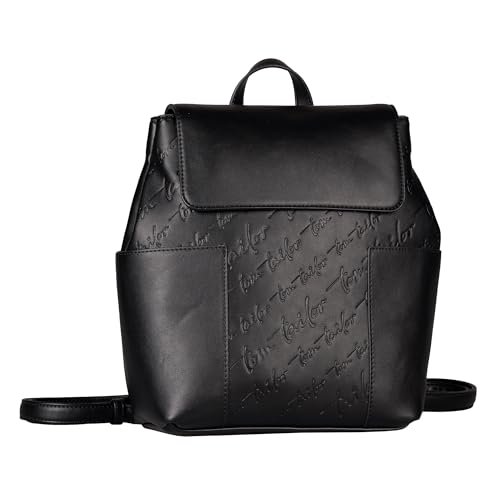 TOM TAILOR Damski modny plecak, czarny, czarny, m