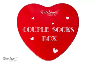 Skarpetki Damskie Męskie Na Prezent Na Urodziny Świąteczne Rainbow Socks Couple Box Dla Zakochanych 2 Pary 41-46 - Skarpetki męskie - miniaturka - grafika 1