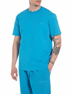 Replay T-shirt męski, 180 niebieski, M - Koszulki męskie - miniaturka - grafika 1