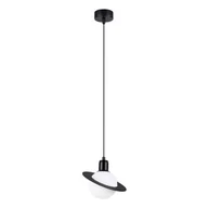 Lampy sufitowe - Lampa wisząca HYPERION 1 czarny SOLLUX LIGHTING - miniaturka - grafika 1