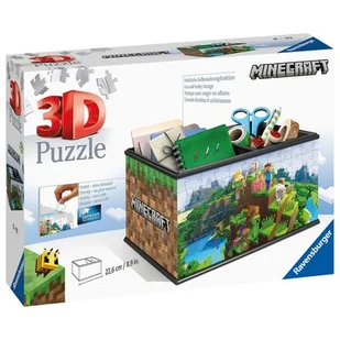 Puzzle 3D 108 Szkatułka Minecraft - Ravensburger - Puzzle - miniaturka - grafika 1