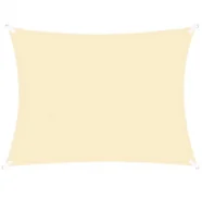 Żagiel przeciwsłoneczny, ogrodowy 4x3 m cieniujący prostokątny, kremowy UNIWERSALNY
