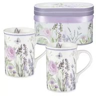 Kubki - Zestaw 2 Kubków Porcelanowych 300 Ml W Pudełku Ozdobnym Lavender Villa Italia - miniaturka - grafika 1