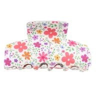 Ozdoby do włosów - KLAMRA szczęka SPINKA do włosów duża KLAMERKA kwiatek KWIATY - miniaturka - grafika 1