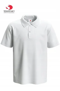 Dziecięca Koszulka POLO BAWEŁNA Wysoka Jakość STEDMAN 3200 BIAŁA 128 - Stedman - Koszulki i topy damskie Dziecięca Koszulka POLO BAWEŁNA Wysoka Jakość STEDMAN 3200 BIAŁA 128 - Stedman - Koszulki i topy damskie - miniaturka - grafika 1