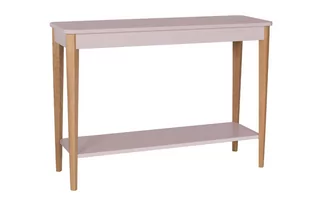 Konsola Jesionowa ASHME 105x35cm - Różowa - Konsole i sekretarzyki - miniaturka - grafika 1