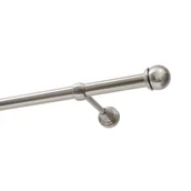 Karnisze - Karnisz DECASTYL Gałka Max pojedynczy 200cm Stal nierdzewna - miniaturka - grafika 1