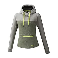 Bluzy damskie - Mizuno Mizuno Sportowa bluza damska Khaki/Black L K2GC0702 - miniaturka - grafika 1