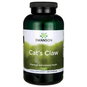 Przeziębienie i grypa - Swanson, Usa Cats Claw (Koci Pazur, Vilcacora, Uncaria tomentosa) 500 mg - suplement diety 250 kaps. - miniaturka - grafika 1
