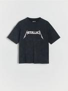 Reserved - Bawełniany t-shirt Metallica - czarny