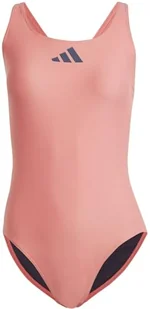 adidas Damski strój kąpielowy z 3 barami, czarny 86 cm, Czarny, 128 - Stroje kąpielowe - miniaturka - grafika 1