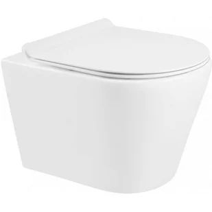 Miska WC Rimless z deską wolnoopadającą slim MEXEN Rico, biała - Miski WC - miniaturka - grafika 1