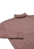 Swetry damskie - Aleva Damski sweter Slouchy z golfem akryl beżowy rozmiar XS/S, beżowy, XS - miniaturka - grafika 1