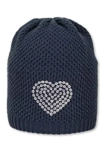 Sterntaler Strickmütze Herz Czapka dla dzieci, Granatowy, 39 - Czapki damskie - miniaturka - grafika 1