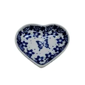 Świeczniki - Ceramiczna podstawka serce Ceramika Bolesławiec - miniaturka - grafika 1