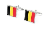 Spinki do mankietów i krawatów - Flaga Belgii - Spinki Mankietowe - miniaturka - grafika 1