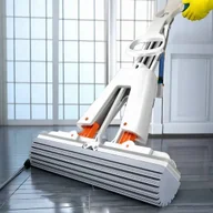 Miotły, szufle, mopy - MOPIX DUŻY SPRZĄTACZ MOP PRZENOŚNY MINI Z WYCISKACZEM SZCZOTKA DO MYCIA - miniaturka - grafika 1
