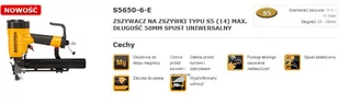Zszywacz pneumatyczny BOSTITCH, 360x272x78 mm - Pozostałe narzędzia pneumatyczne - miniaturka - grafika 1