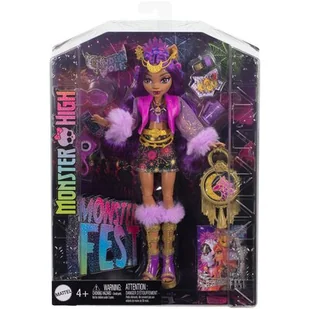 Lalka MONSTER HIGH Fest Clawdeen Wolf HXH80 - Lalki dla dziewczynek - miniaturka - grafika 1